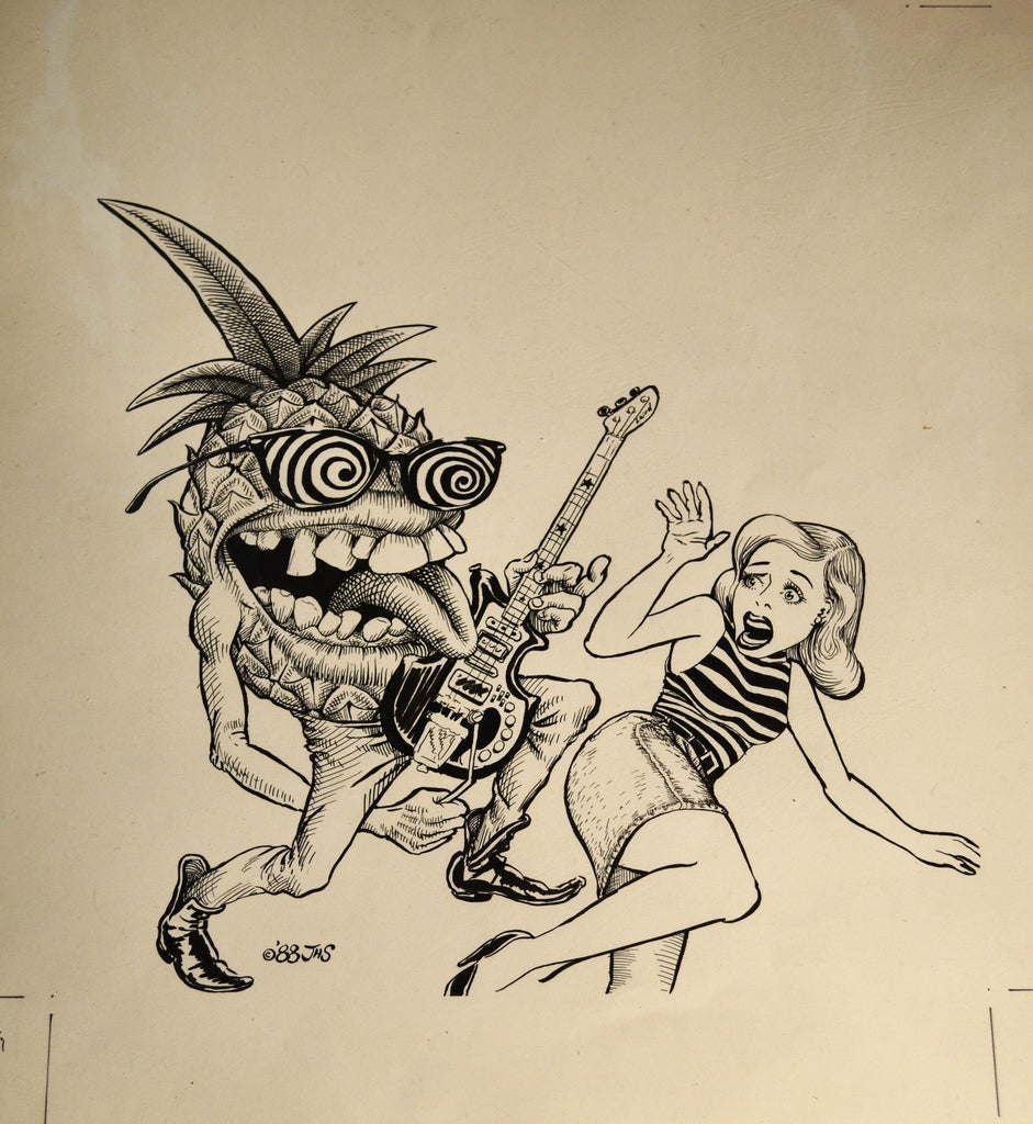 John Seabury Original Ink on Paper. PynoMan!! Dan Alexander Audio