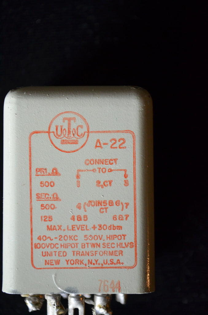 UTC A22 Transformers – Dan Alexander Audio