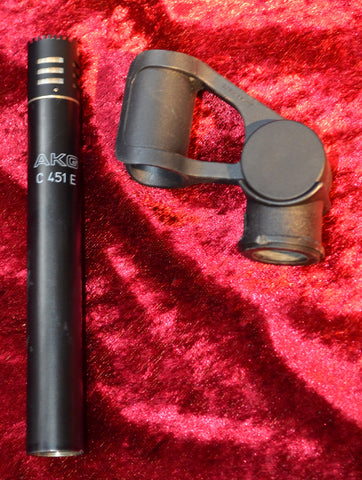 Akg C451e BLack Finish w/ CK1 capsule SOUNDS INCREDIBLE!! exceptional example!