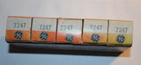 GE 7247 tubes ( flat of 5) N.O.S.