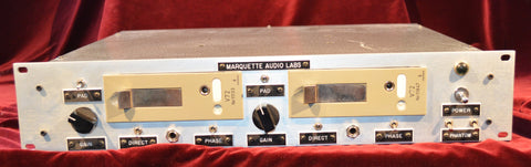 (2) Siemens V72 tube mic preamps racked