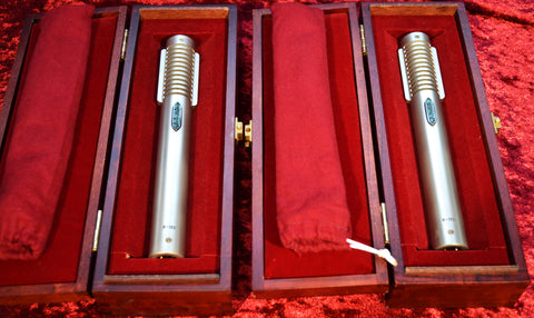 A PAIR (2) of Sequentially Numbered Royer 122 Ribbon Microphones EXCELLENT Original Condition