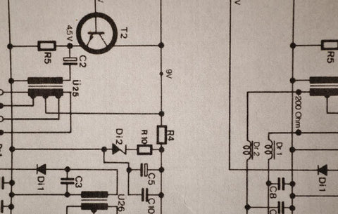 Schematic Neve BA185 Control Element and Low Noise Buffers