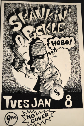 John Seabury Original Art. Skankin Pickle Poster