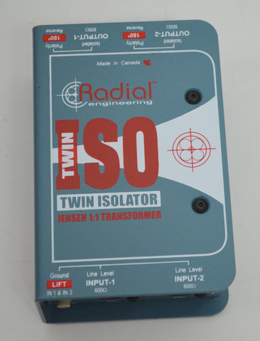 Radial Engineering Twin Isolator Box Jensen 1:1 Transformer