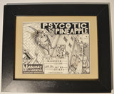 Art: John Seabury Original Ink on Paper Poster, Mabuhay Gardens. "Pynoman on the Ledge" The  Pyno Magister Ludi Lucky Stiffs Show
