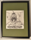 Art: John Seabury Original Ink on Paper Pyno Poster featured in The Art Of Rock Book!