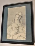 Art: John Seabury Original Pencil and Charcoal (?) "Madonna and Child" Masterpiece!