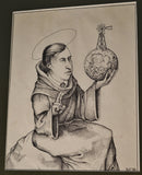 Art: John Seabury Original Ink Drawing "Governor Moonbeam"
